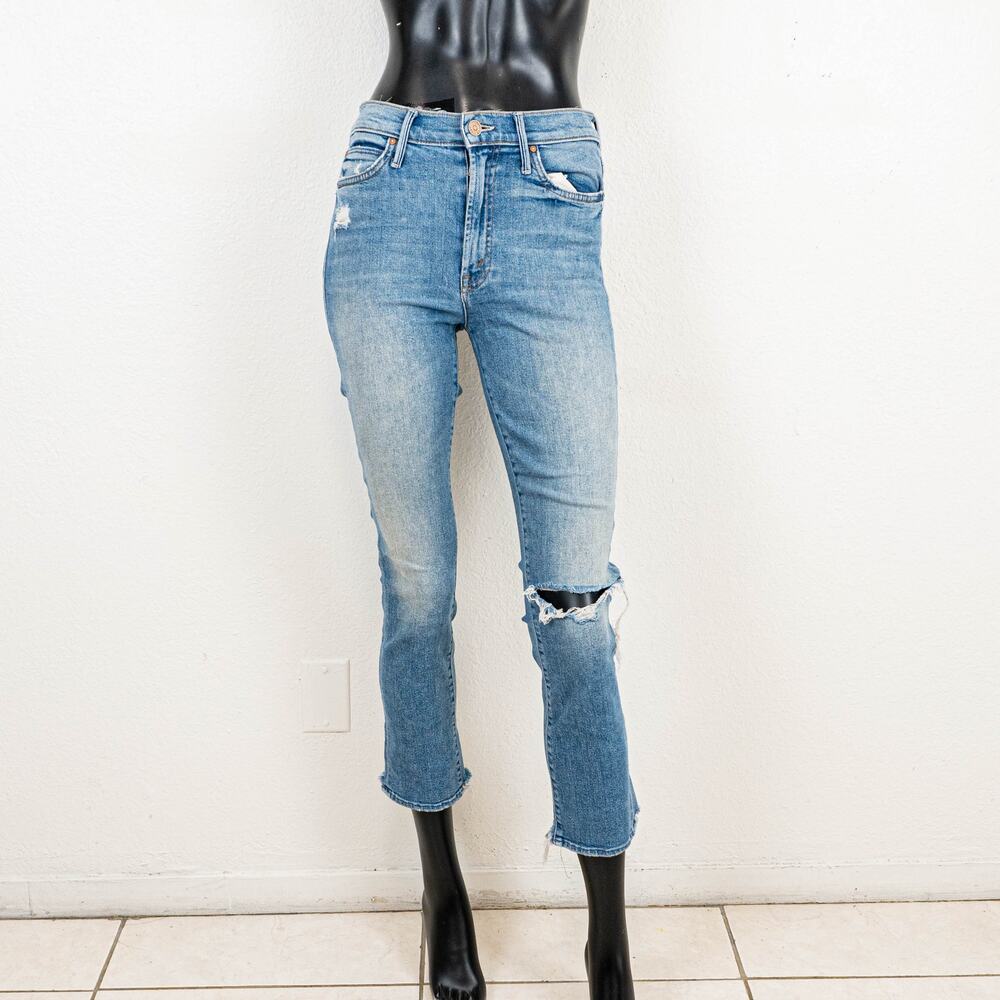 MOTHER Denim High Waisted Rascal Ankle Jeans Love Gun size 27